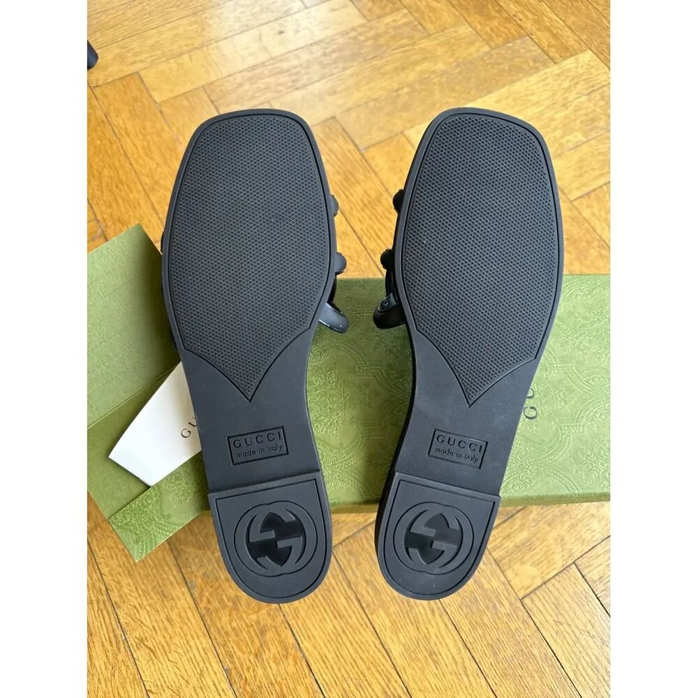 Gucci Women Sandals Slides Rubber .size9.5 - Picture 6 of 6